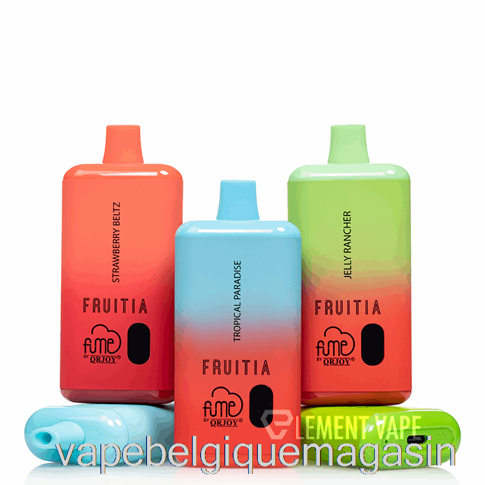 Vape Shop Bruxelles Fruitia X Fume 8000 Menthe Verte Jetable